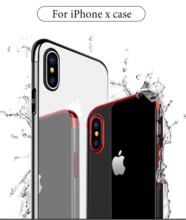 Axbety For iPhone X XS MAX/ XR Luxury Crystal Ultra Slim Soft Clear Phone Cases