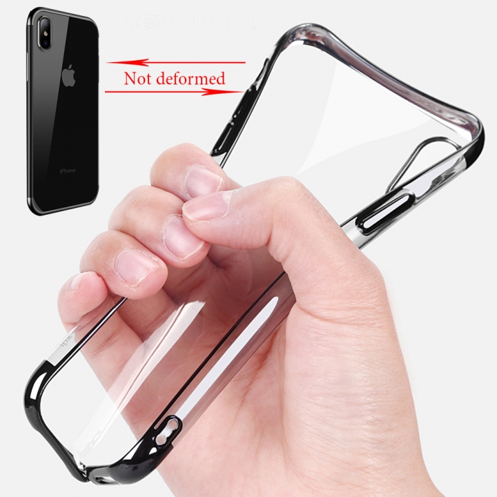 Axbety For iPhone X XS MAX/ XR Luxury Crystal Ultra Slim Soft Clear Phone Cases