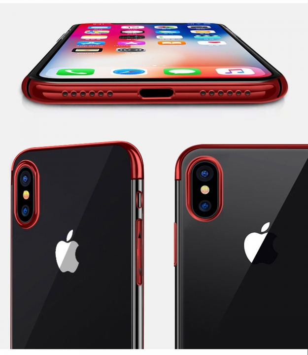 Axbety For iPhone X XS MAX/ XR Luxury Crystal Ultra Slim Soft Clear Phone Cases