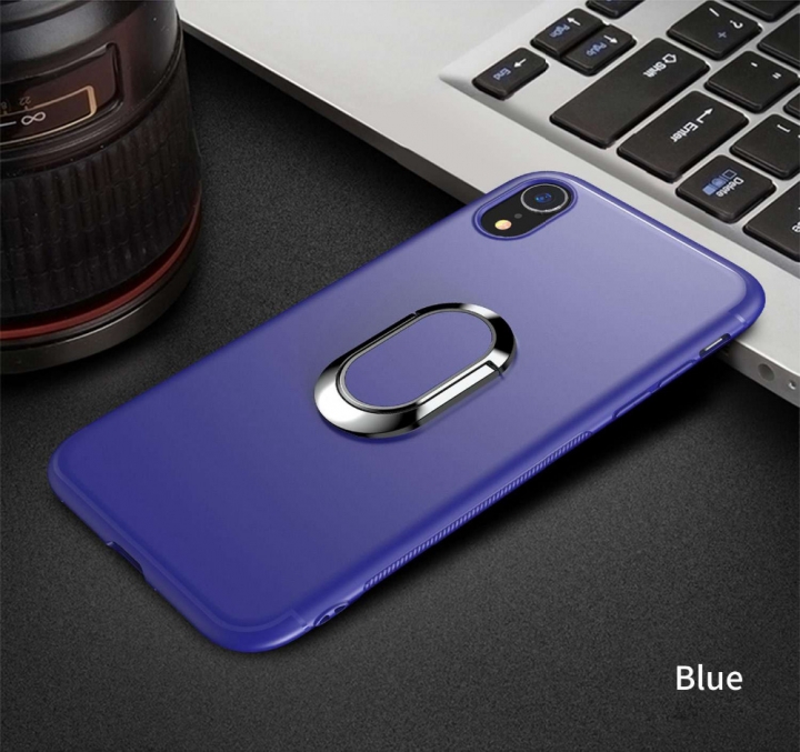 For iPhone 8 7 6S Plus XS MAX Slim Soft silicon Car Phone Adsorption Kickstand Stand Holder Cover