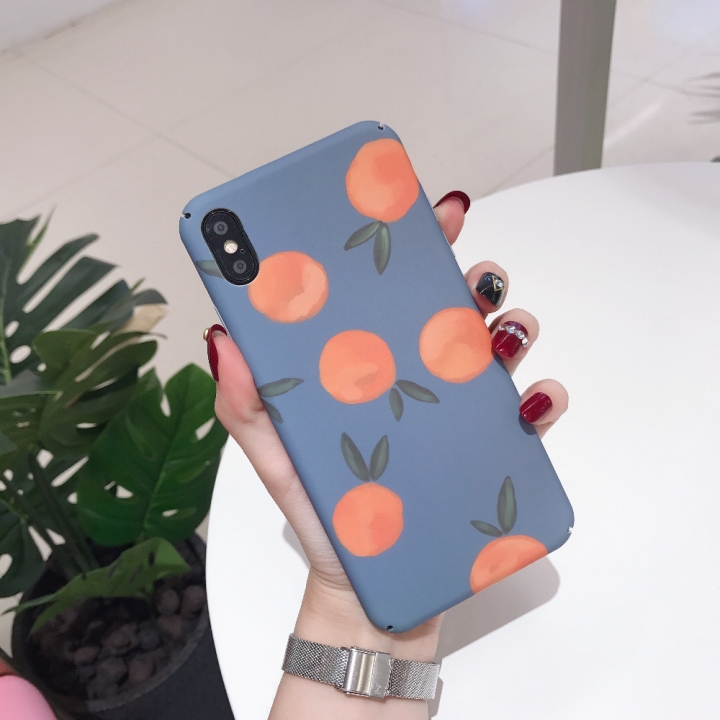AXBETY For iPhone XS MAX XR Fashion love heart /fruit Pattern Cases High Quality hard PC Cover
