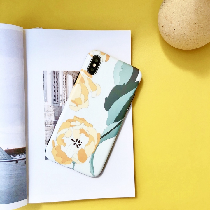 Fashion Banana Leaf Cover For iPhone X XS 6 6s 7 8 Plus Retro Flower Palm Leaves Soft TPU Coque
