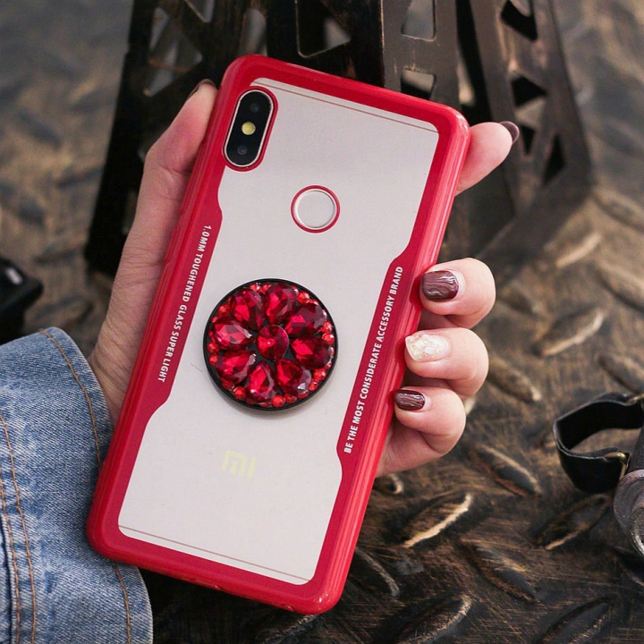 Axbety Luxury Glitter Diamond Case For Xiaomi Redmi S2/Y2 Note 5 Pro 5 Plus 3D  Hard Back Case