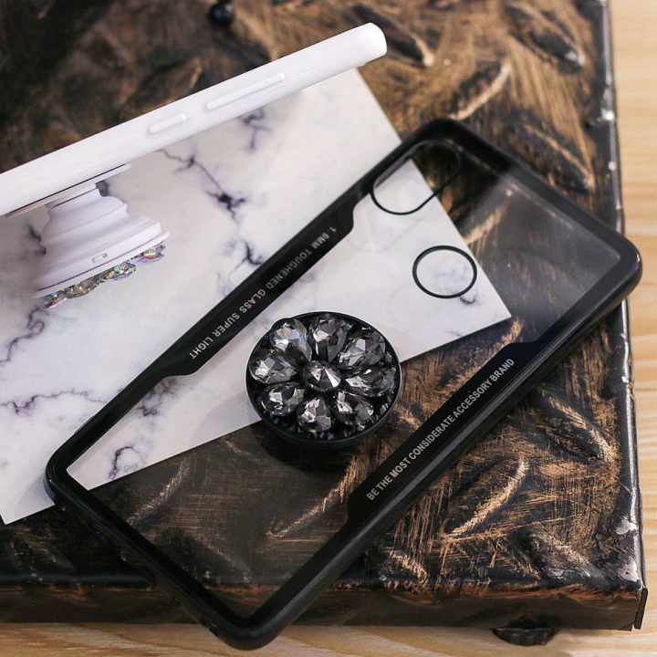 Axbety Luxury Glitter Diamond Case For Xiaomi Redmi S2/Y2 Note 5 Pro 5 Plus 3D  Hard Back Case