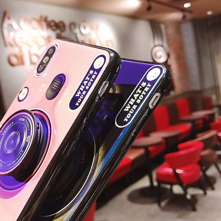 Axbety For iPhone XS Max XR X Case Retro Camera Pattern Phone Cover For iPhone XS Vintage