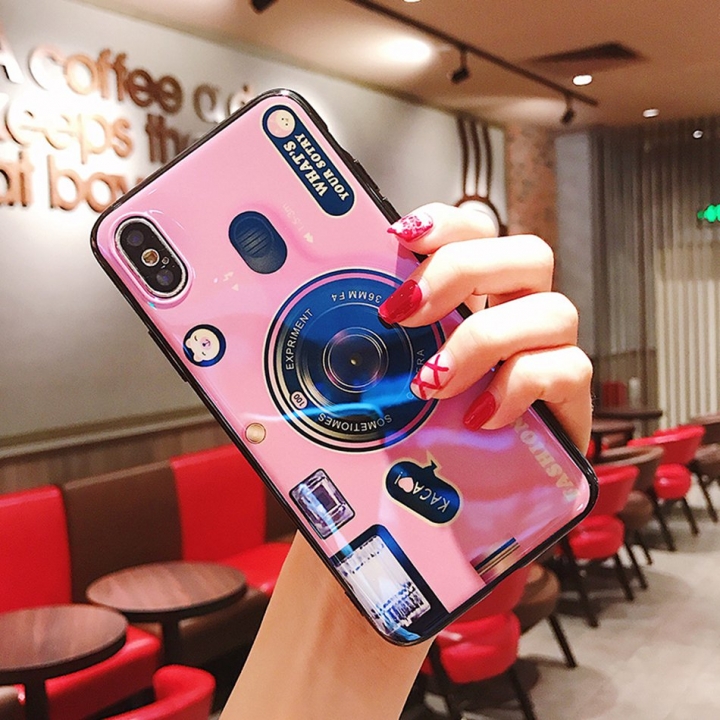 Axbety For iPhone XS Max XR X Case Retro Camera Pattern Phone Cover For iPhone XS Vintage