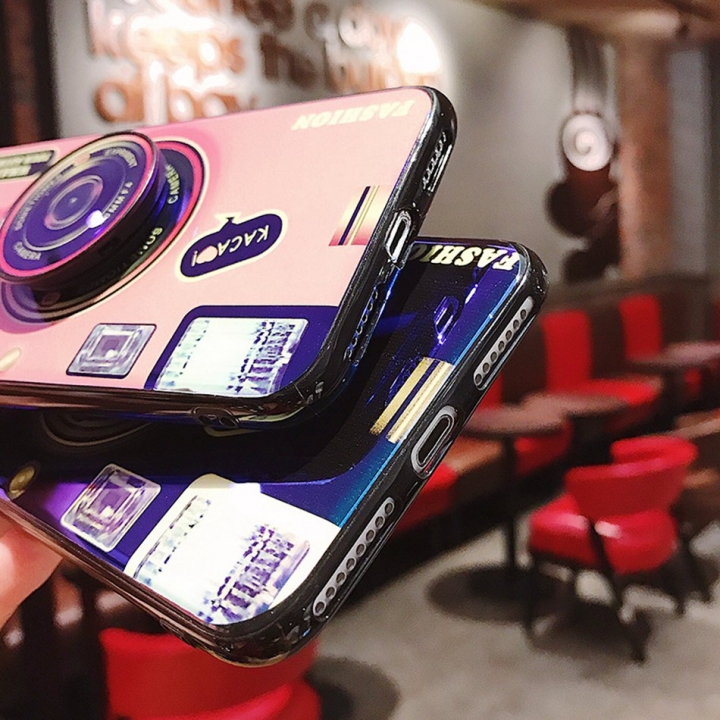 Axbety For iPhone XS Max XR X Case Retro Camera Pattern Phone Cover For iPhone XS Vintage