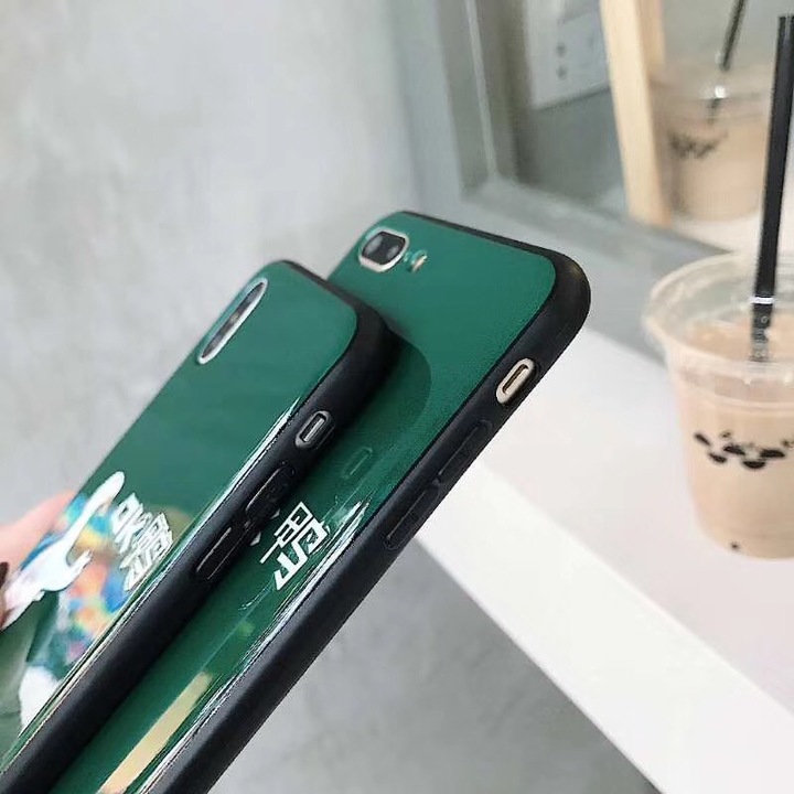 Cute Cartoon Shiba Inu Glass Case For iPhone 6 6s 7 8 Plus X XR XS MAX Phone Case