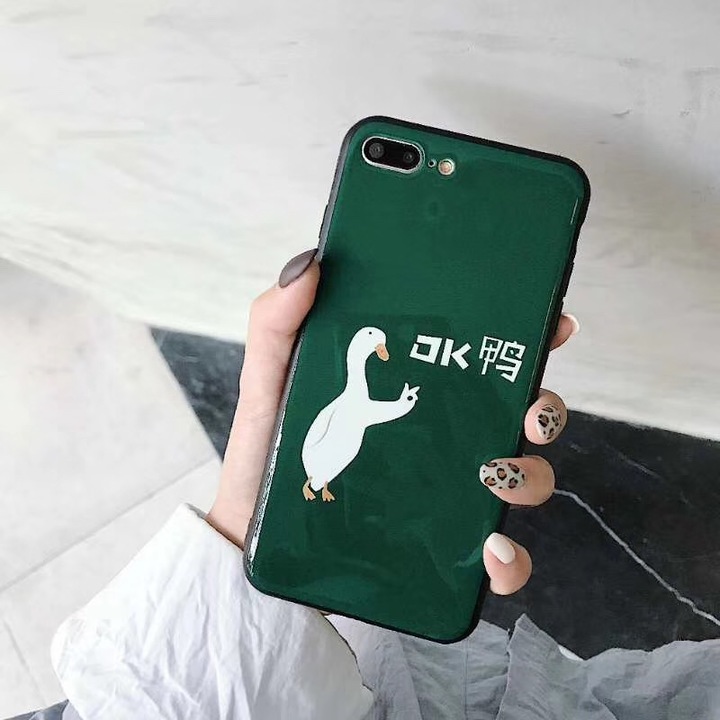 Cute Cartoon Shiba Inu Glass Case For iPhone 6 6s 7 8 Plus X XR XS MAX Phone Case
