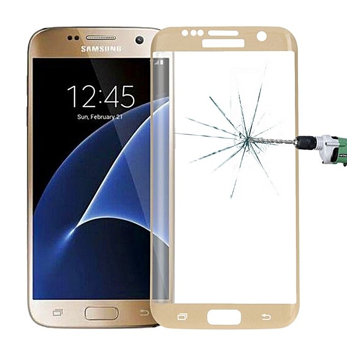 Generic For Samsung Galaxy S7 Edge Tempered Glass Full Screen Film(Black)