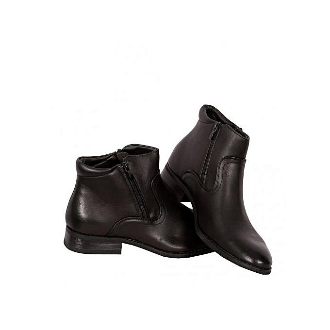 Infinity Black Mens  Shoes Zipper