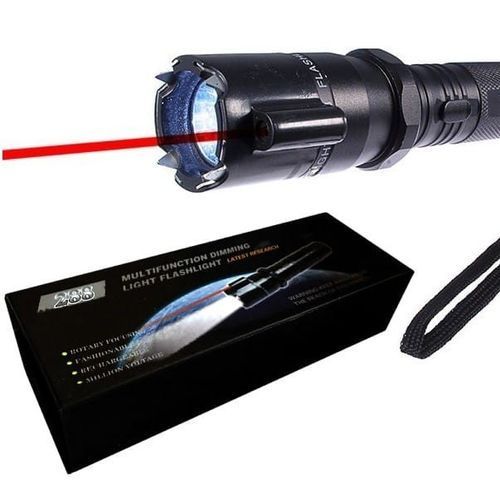 Self-Defense Police Torch With Electric Shock &amp; Laser Pointer