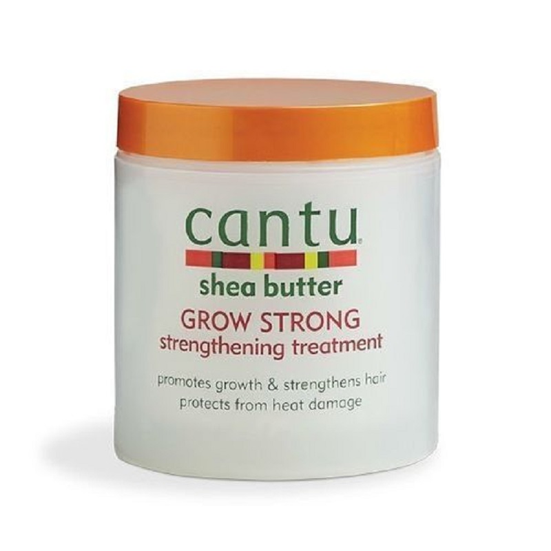 Cantu Shea Butter Leave-In Cream+Grow Strong Strengthening Treatment + Tea Tree And Jojoba Oil