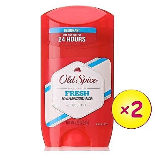 Old Spice 2 PCs Fresh High Endurance Stick Deodorant 24Hrs