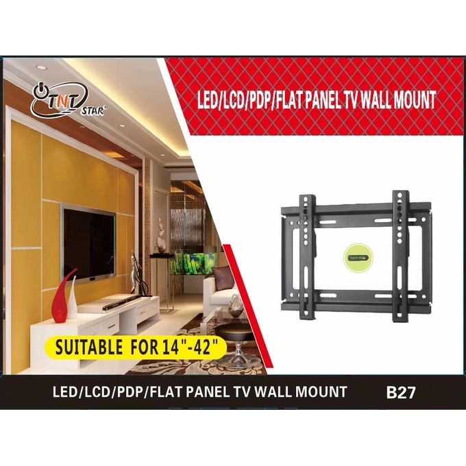 14&apos;&apos;- 42&apos;&apos; TV Flat Panel Wall Bracket Holder Black