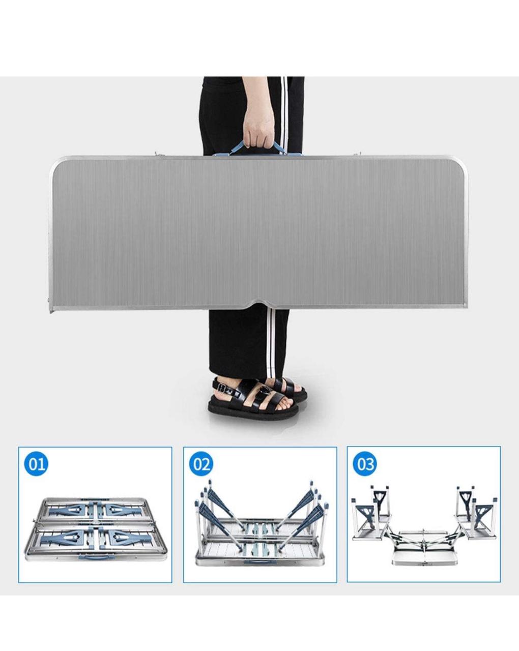 Foldable picnic table