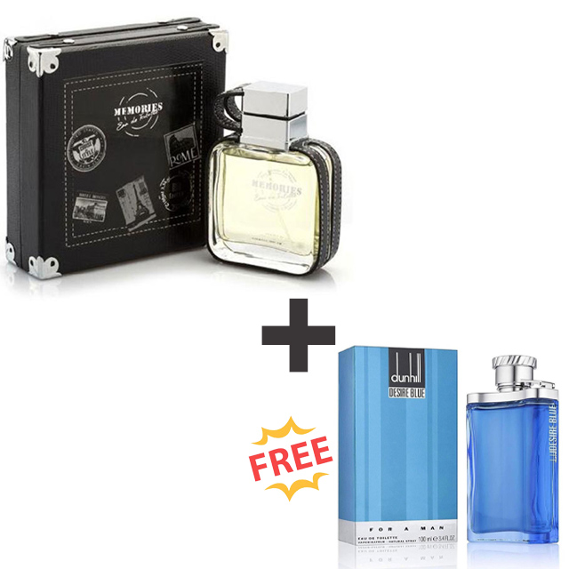 Memories perfume plus free Dunhill blue perfume