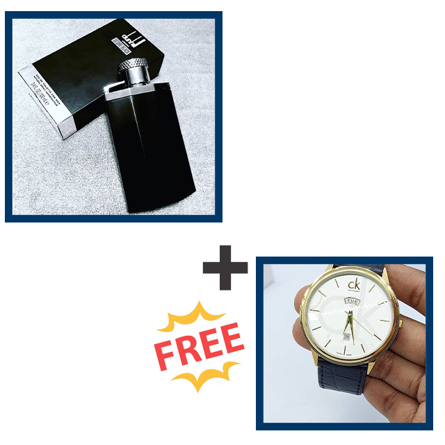 Dunhill desire black perfume plus free Calvin Klein watch