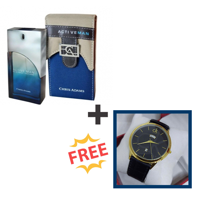 Active man perfume plus free watch