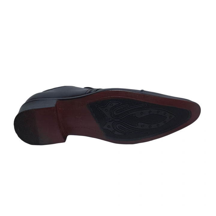 Men Casual Official Formal Business Shoes Normal Fitting Rubber Sole PU Leather Sizes 40-45 Slip On Shoes Generic All Weather Shoes Colour Black Anti Slip Design