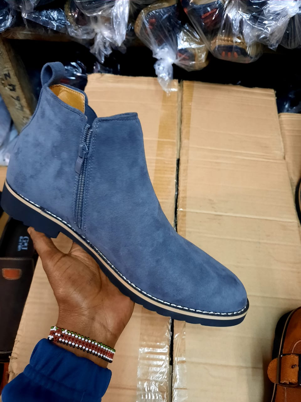 Men Casual Official Formal Business Ankle Boots Normal Fitting Rubber Sole PU Leather Sizes 39-45 Slip On Boots Generic All Weather Boots Colour Brown Anti Slip Design