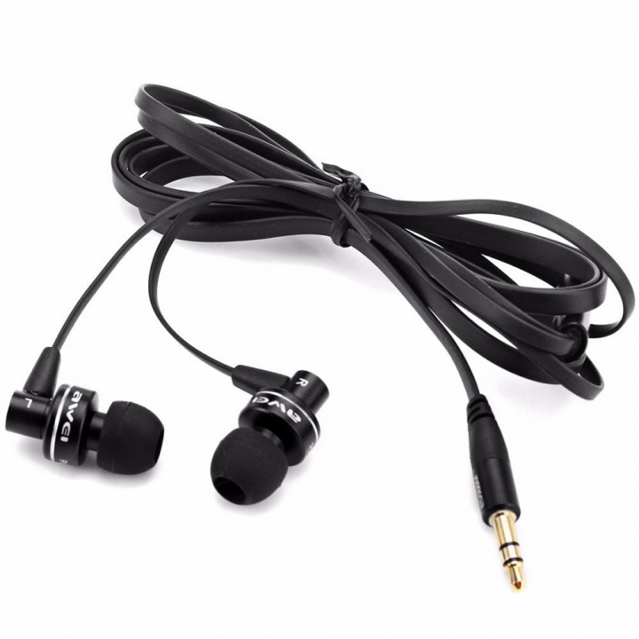 Awei ES900i - In-Ear Earphones [Clear Bass] with Mic -Black
