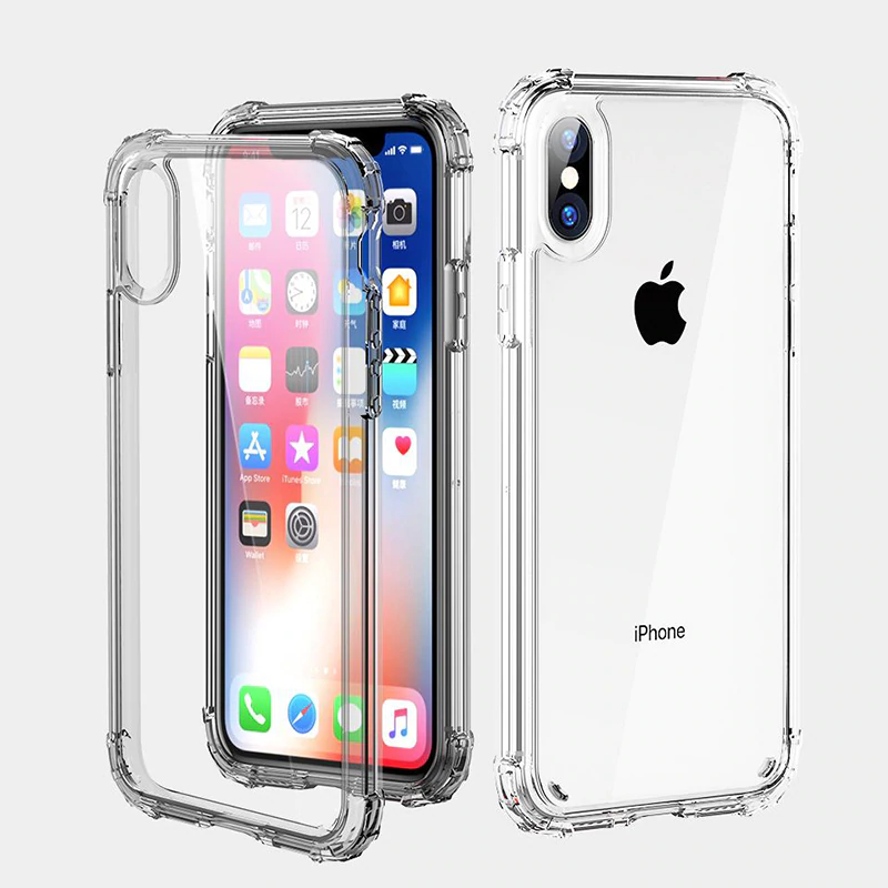 Crystal Clear Transparent ShockProof Case for iPhone XS