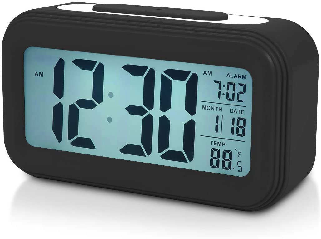 LED Digital Backlit Alarm Clock WithThermometre And Calender