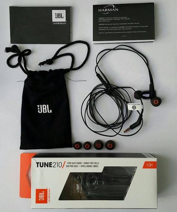 JBL TUNE 290 - In-Ear Headphone with One-Button Remote/Mic - Black