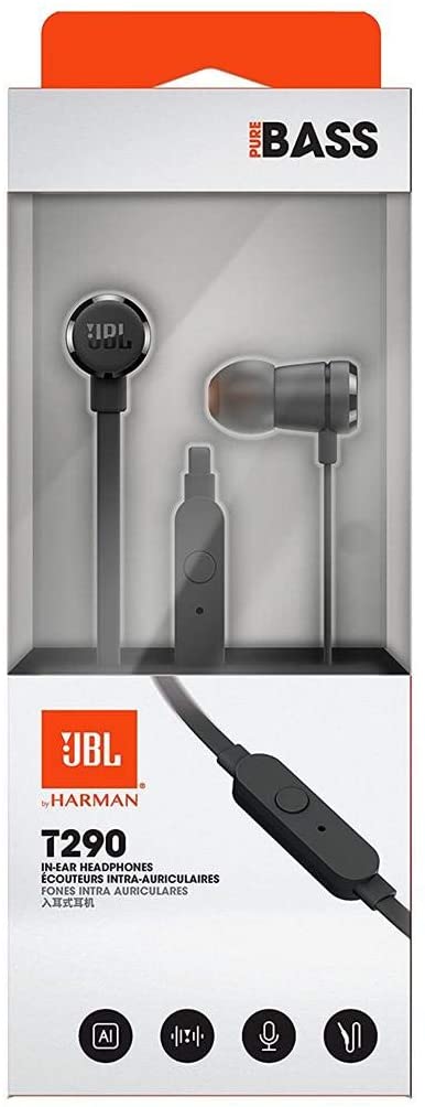 JBL Tune 290 In-Ear Aluminum High Performance Earphones - Pure Bass