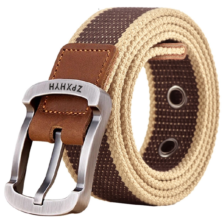 Men's Canvas Belt Outdoor Tactical Belt Unisex High Quality Canvas Belts for Jeans Male Luxury Designer Casual Straps Ceintures
