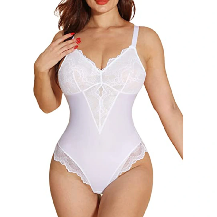 2026 Popular Lace Bodysuit in Europe and America, Inspired V-neck, Sexy Strap One Piece Bodysuit, Sexy Open Button One Piece Bodysuit