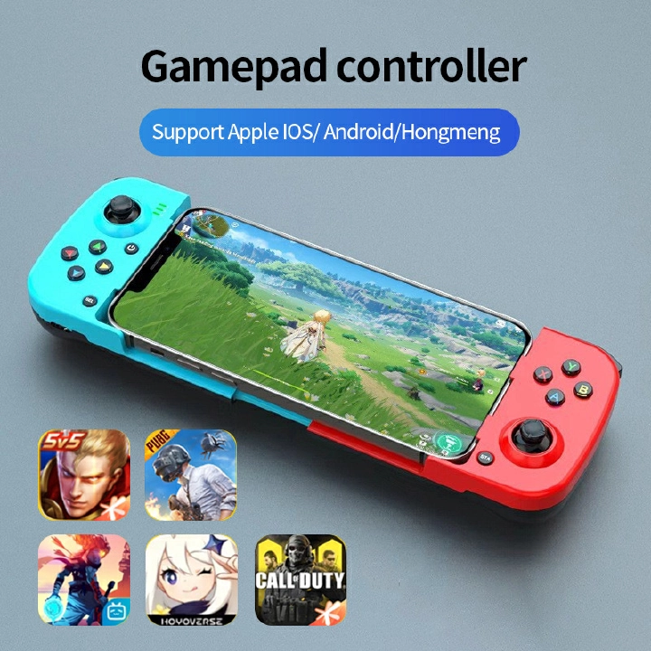 D3 Chicken Eating Wireless Bluetooth Stretch Game Handle Switch Handle Bluetooth 5.0 Android iOS Support 2.4G Mode Multi Color Game Handle