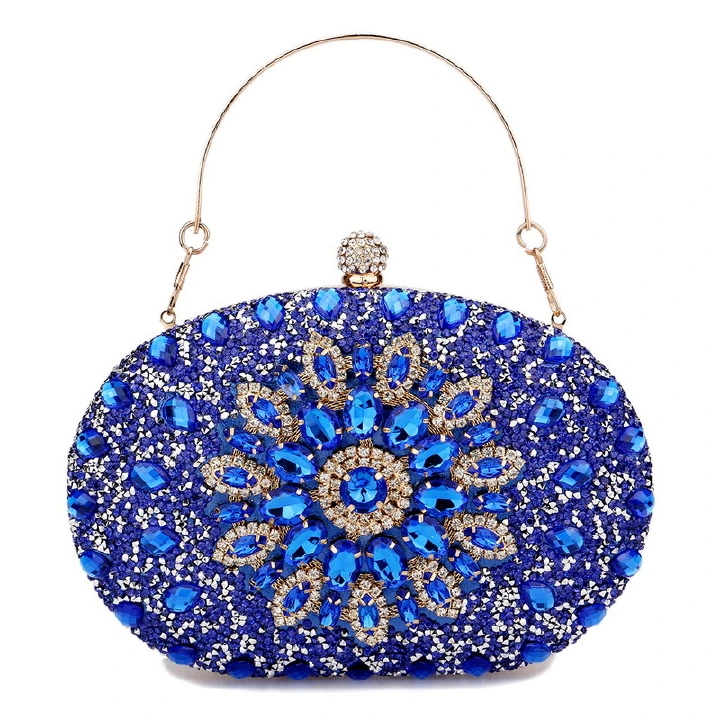 Dinner Bag Women's Fashion Banquet Handbag Versatile Dress Evening Bag Crystal Handle Bag