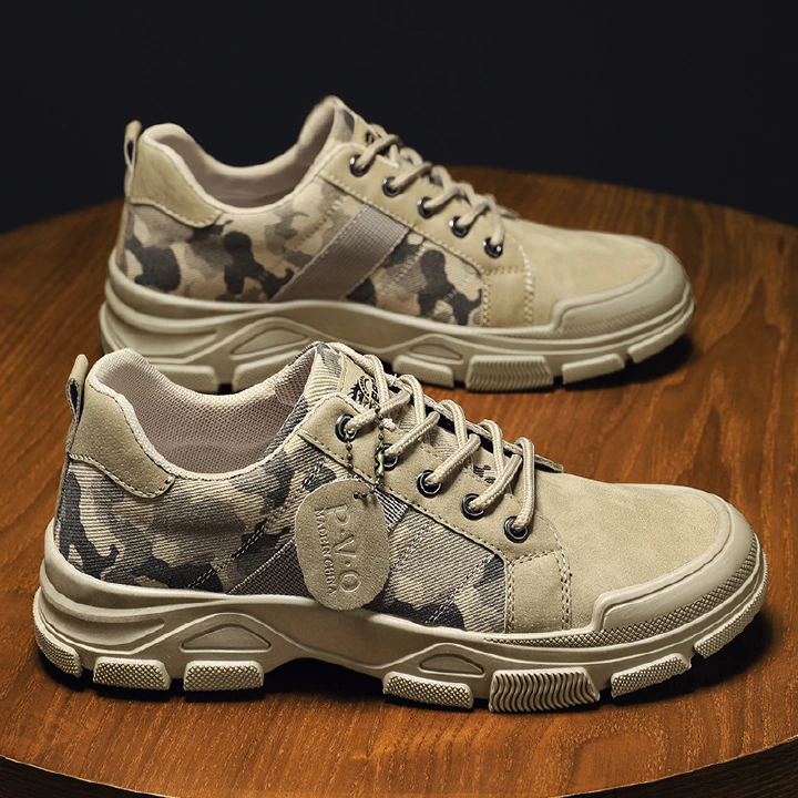 Men's Sneakers 2023 Spring Autumn Casual Work Low-top Canvas Shoes Fashion Outdoor Military Combat Rubber Light Walking Footwear