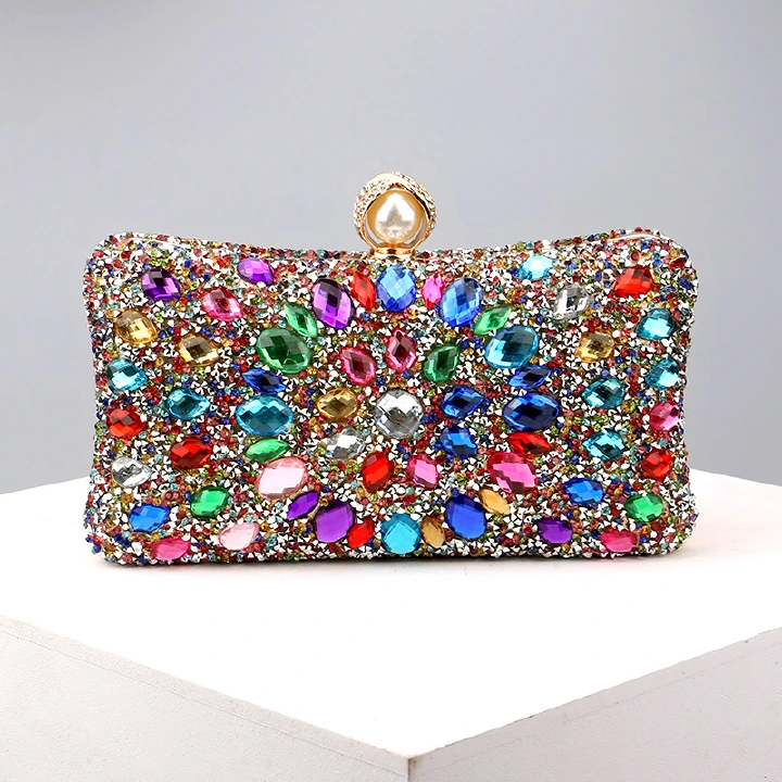 Ladies' Dinner Bag Diamond Embedding Bag Dinner Bag Ladies' Fashion Banquet Versatile Dress Evening Dress Bag