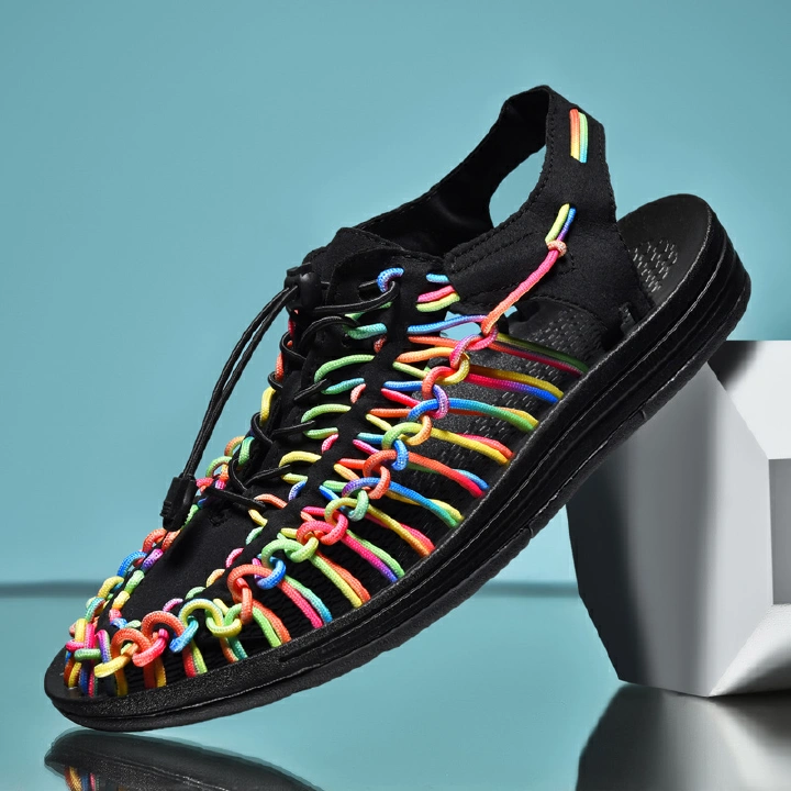 Shoes Summer Men Sandals Women Slippers Weaving Design Beach Sandals Breathable Casual Flat Sandals Outdoor Couples Sandals Men Women S Sandals Design Shoes Sandals Fashion Shoes Sandals