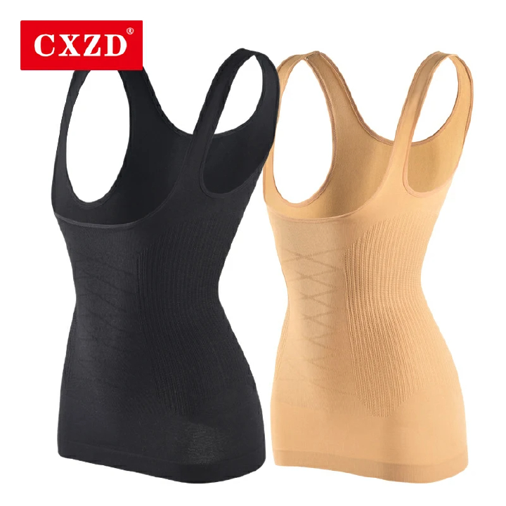 CXZD Women Slimming Vest Shaper Slimming Tummy Control Tank Top Vest Bodysuits Shapewear Tummy Waist Corset Girdle Body Shaper
