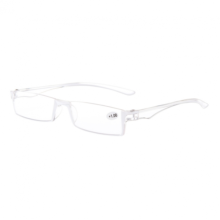 Fashion Slim Reading Glasses Tube Case Reader White +1.00 +1.50 +2.00 +2.50 +3.00