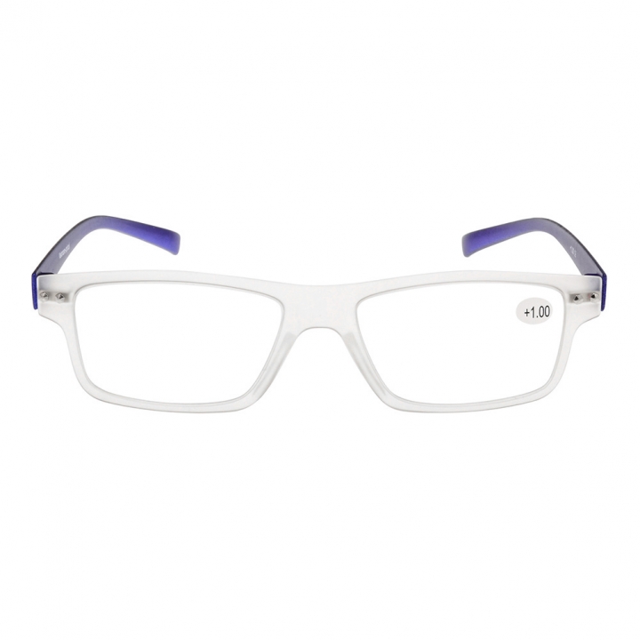 Fashion Light Weight Thin Reading Glasses Eyewear PC Frames &amp; Lens +1.00 ~ +3.50 Blue