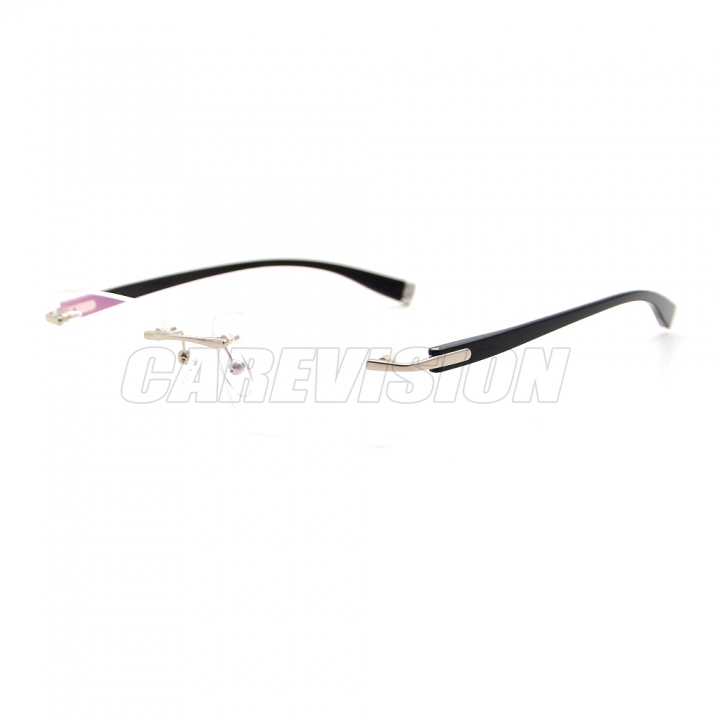 Men's Rimless Reading Glasses Eyewear UV400 Coating Lens Reader +0.25 ~+4.00 Silver