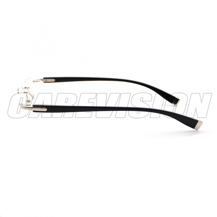 Men's Rimless Reading Glasses Eyewear UV400 Coating Lens Reader +0.25 ~+4.00 Silver
