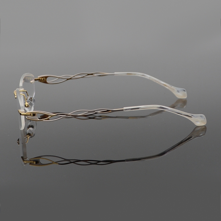 Fashion Womens Metal Rimless Reading Glasses Eyewear Optical UV400 +0.50 to +5.00 Readers