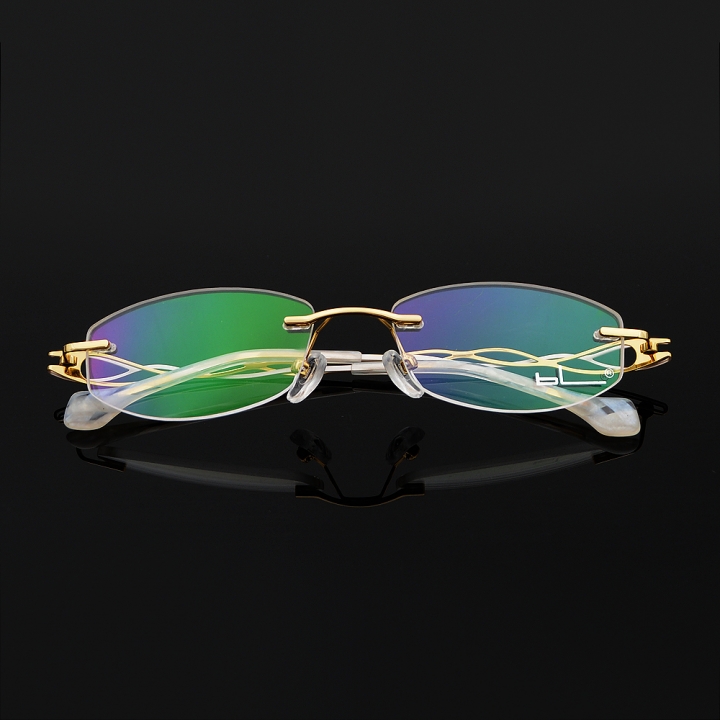 Fashion Womens Metal Rimless Reading Glasses Eyewear Optical UV400 +0.50 to +5.00 Readers