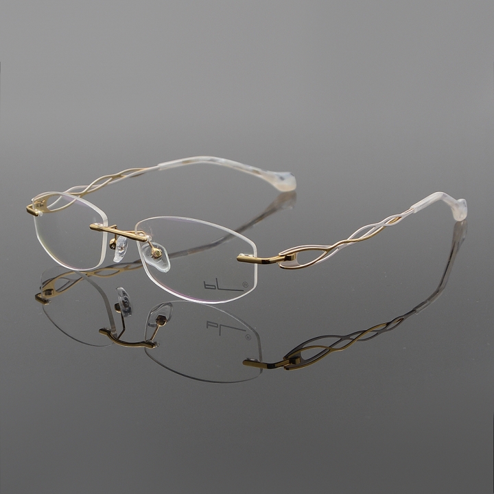Fashion Womens Metal Rimless Reading Glasses Eyewear Optical UV400 +0.50 to +5.00 Readers