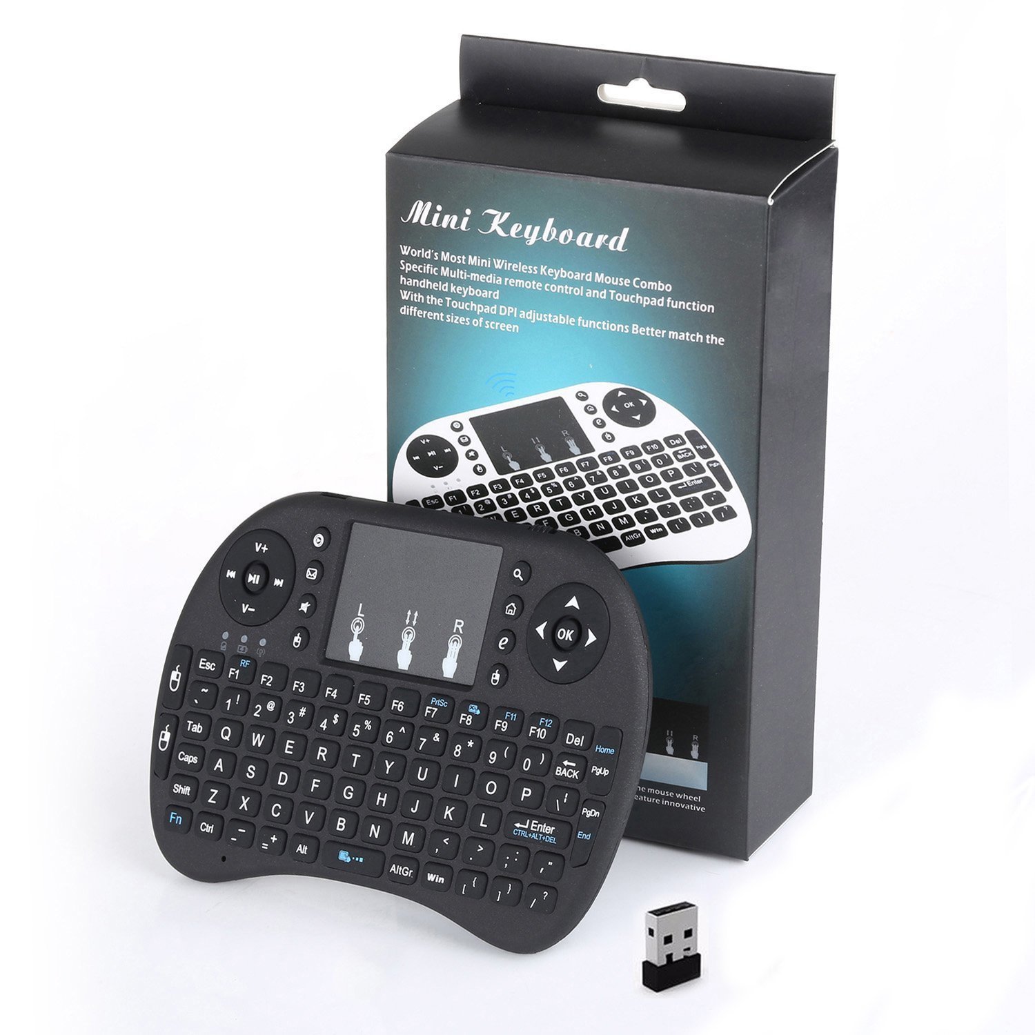 USB Wireless Keyboard With Touchpad Remote Control 2.4G For Android TV BOX PC Smart TV