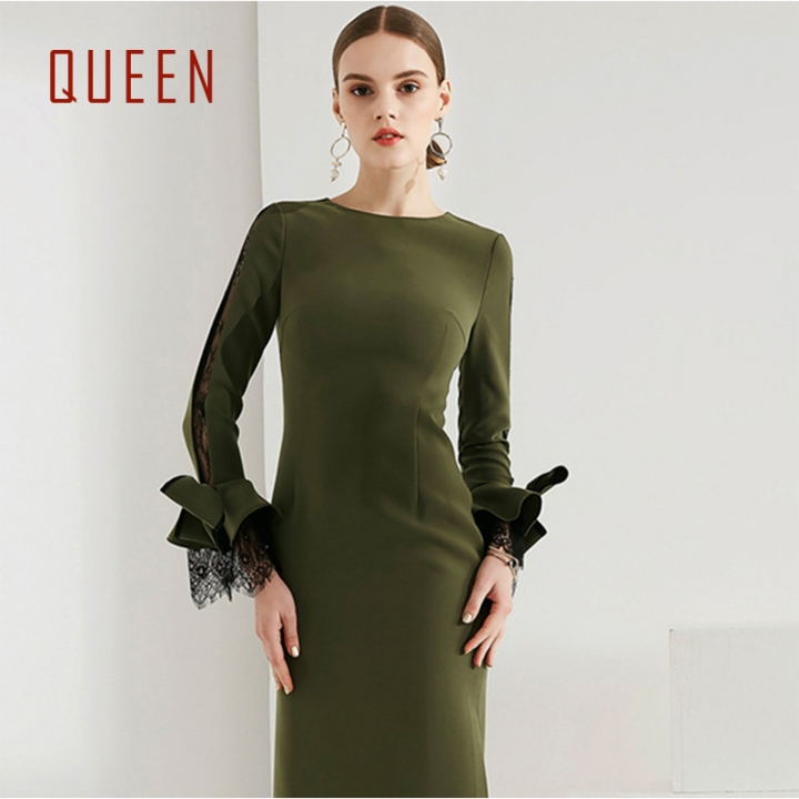 15999 Dark Green Prom Dress