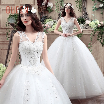 Kilimall 1 piece Sleeveless Appliques Wedding Dresses