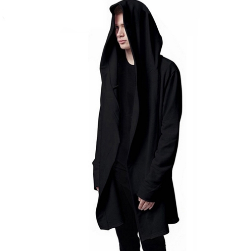 Men Hooded Sweatshirts Hip Hop Mantle Hoodies Fashion Jacket long Sleeves Cloak Man&apos;s Coats Outwear