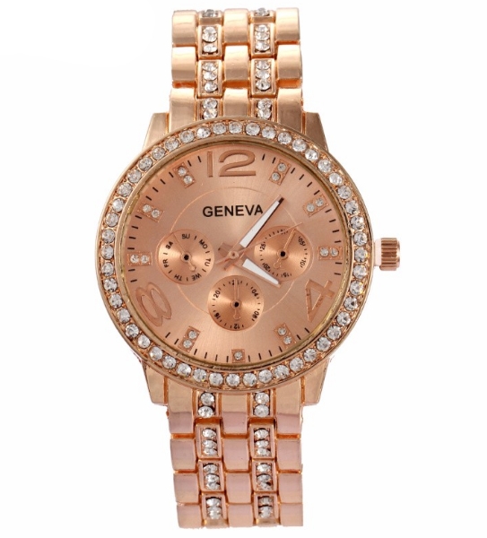 Hot Sale Man Women Watch Casual Three Clock Simulated Diamond Quartz Watches Lady Dress Wristwatches Fashion Accessories Watches